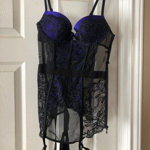 NWT Victoria's Secret 34B Royal Purple Corset